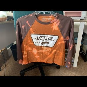 Hand tie dyed vans top